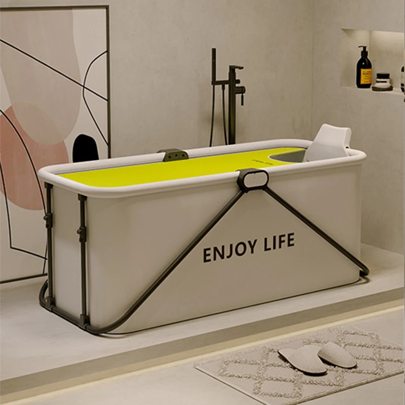 Creative and environment-friendly PVC folding strong adult full body perspiration bathtub for household use