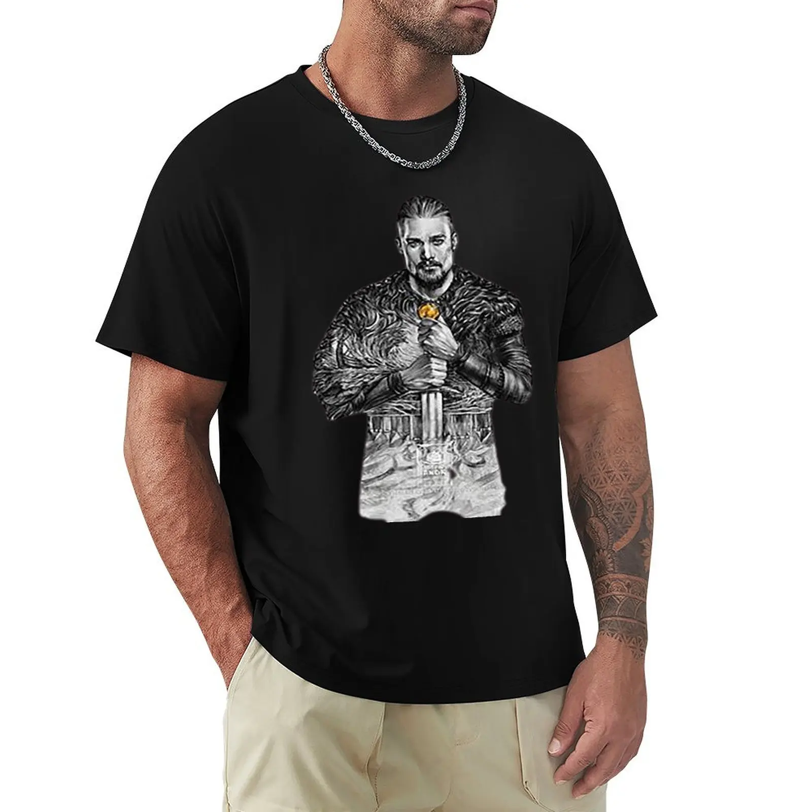 

the last kingdom uhtred T-Shirt Breathable Basic Cotton T-Shirt