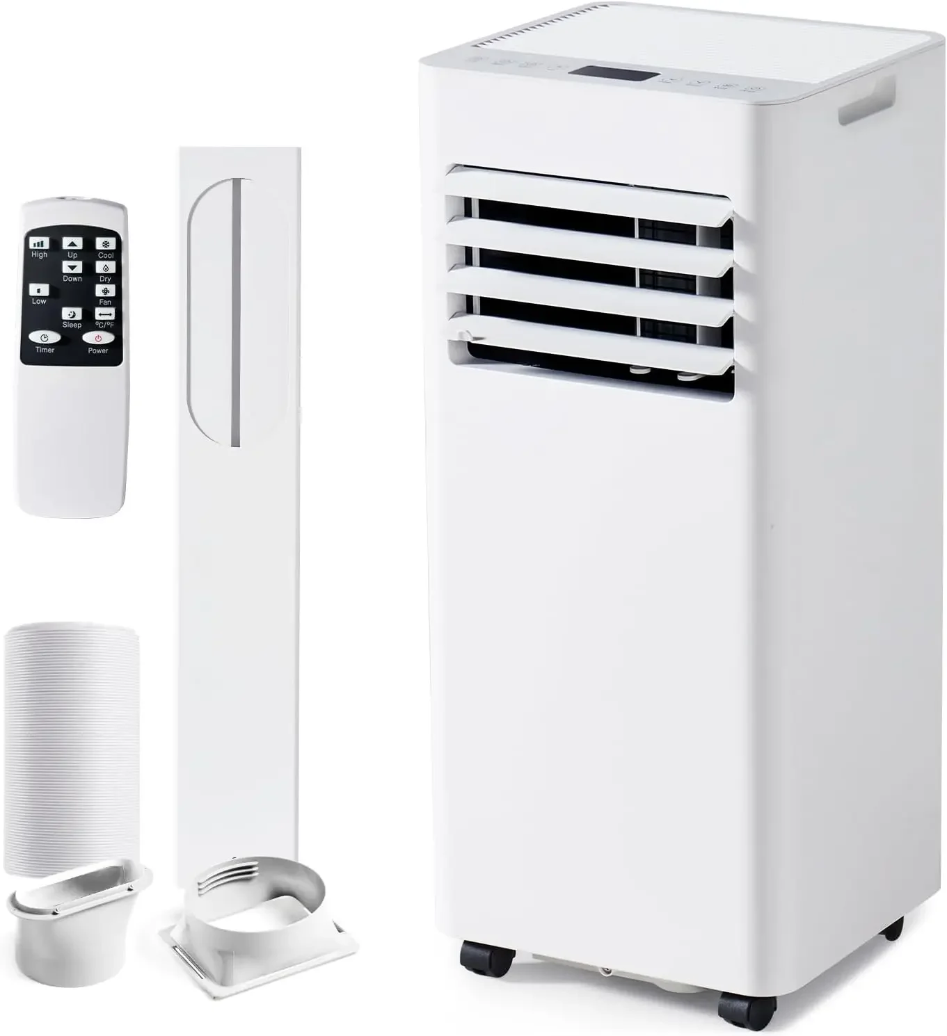 

10000 BTU Portable Air Conditioners, 4-IN-1 AC Unit, Fast Cooling, Dehumidifier, Fan & 24H Timer Quiet Sleep, W/Remote Control