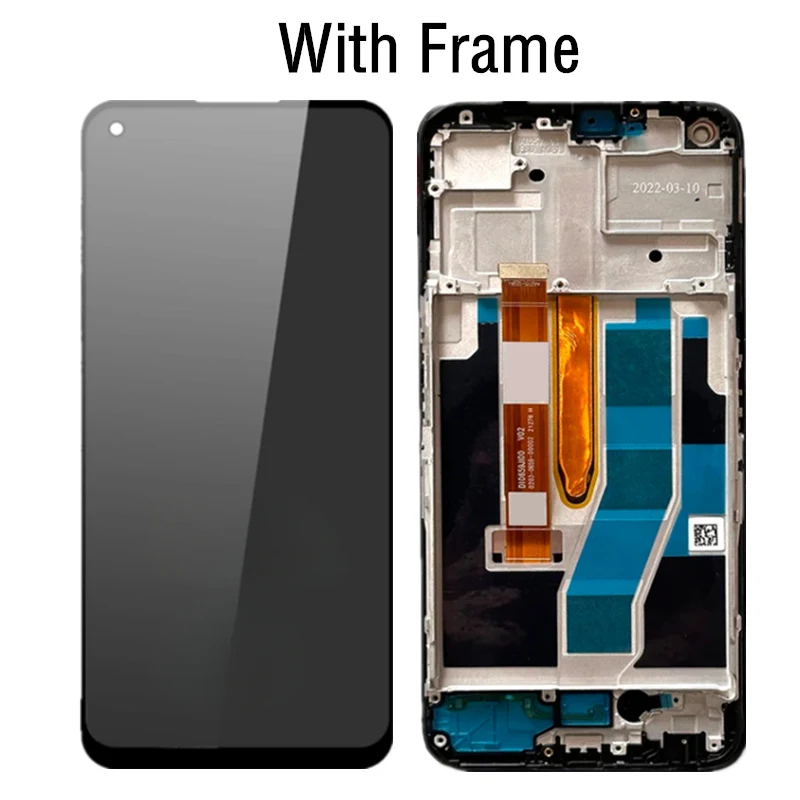 ips For Oppo Realme 9 Pro 9Pro LCD Frame Display Screen Touch Screen Panel Digitizer For Realme9 Pro RMX3471 RMX3472 LCD