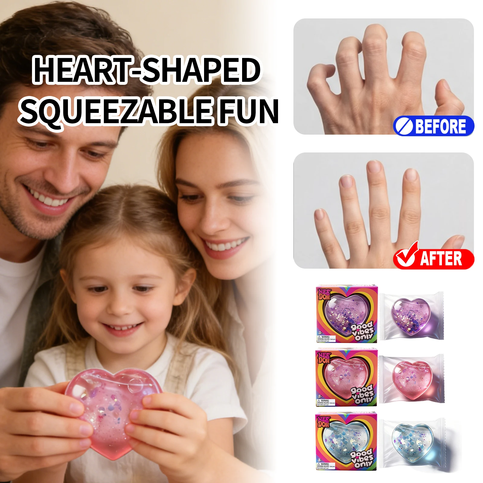 

Мягкая игрушка-антистресс в форме сердца с блестками, медленно восстанавливающая форму, для снятия тревоги и расслабления, подарок для взрослых и детей, разноцветное мягкое сжимаемое сердце