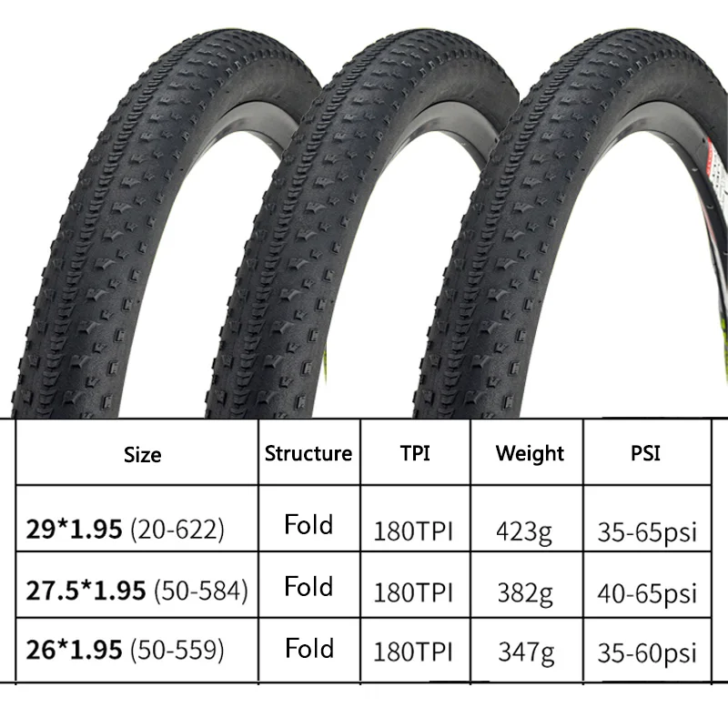 CHAOYANG XC 299 ARISUN Mountain 26X1.95  Bicycle Super Light Antipruritic 180TPI Ultralight Black Tyre 27.5/29*1.95 Cycling Part