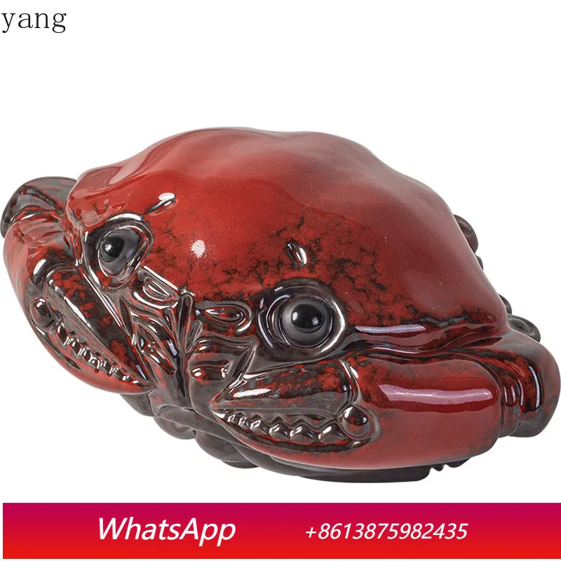 

Керамическая фигурка краба CX для чайной церемонии: креативный аксессуар для чаепития, имитирующий краба