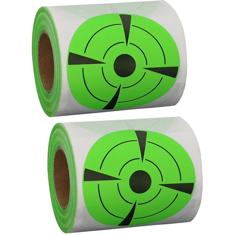 2-Rollen-Aufkleber für Outdoor-Sportarten, rund, selbstklebend, für Bogenschießen, Bauchmuskeln, tragbar