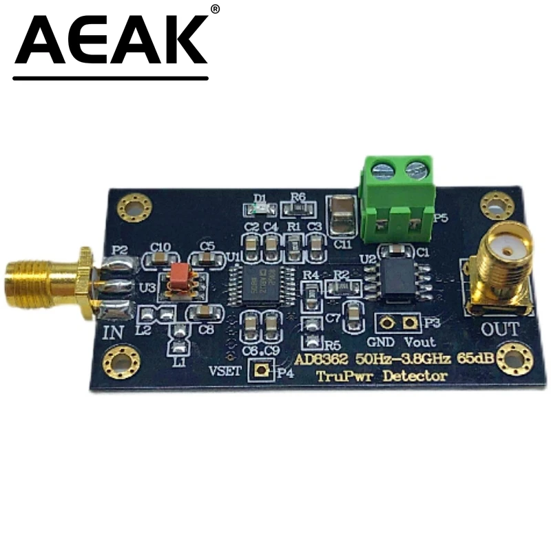 1pcs AD8362 module RF response power detector RMS RF power detects linear dB output