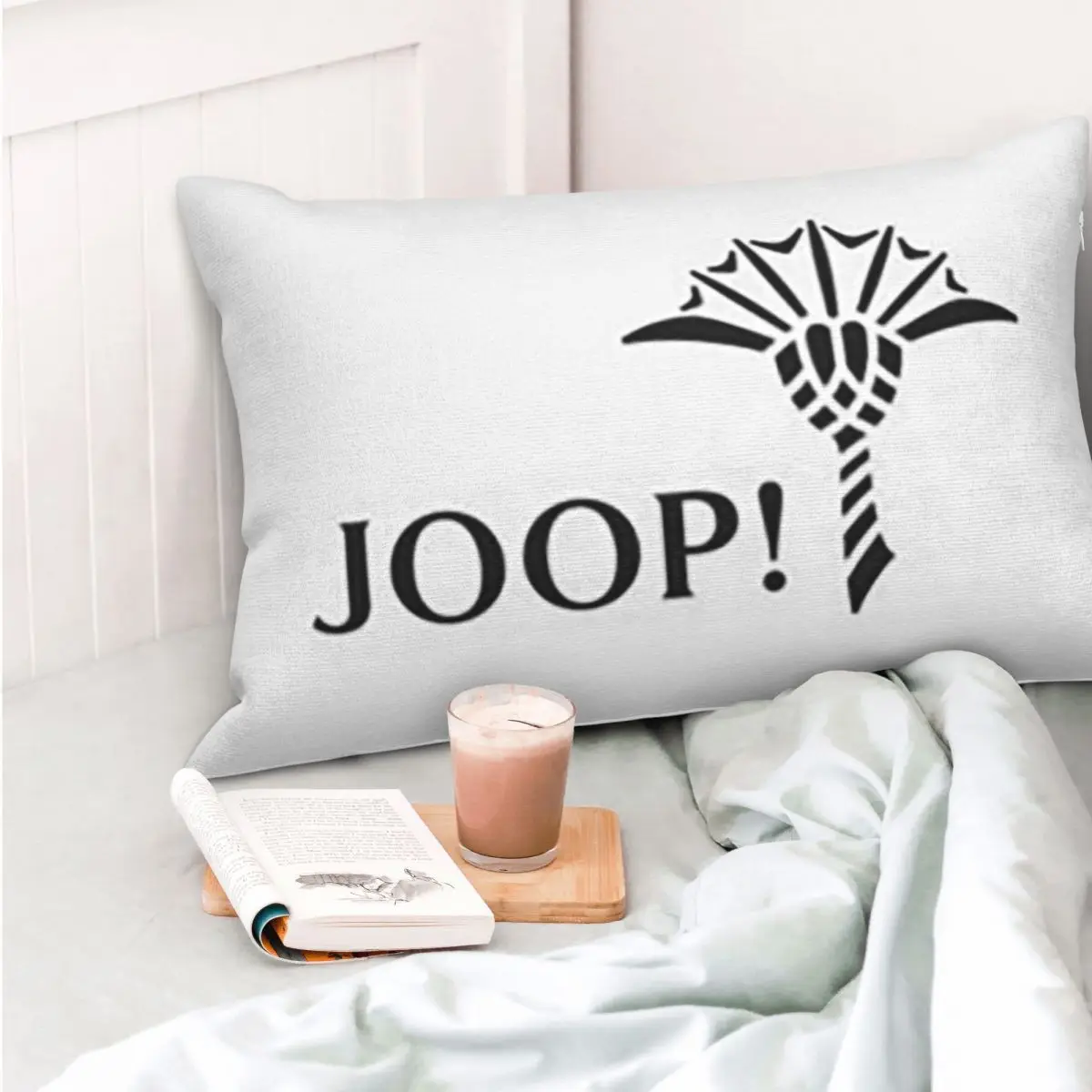 Funda de almohada rectangular con estampado divertido de Joop, funda de cojín decorativa para dormitorio, cama, hogar, almohada cómoda