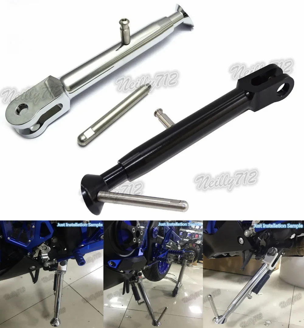 Sale Motorbike CNC Aluminum Adjustable Kickstand Foot Side stand Support For Yamaha YZF R3 R25 2014 2015 2016