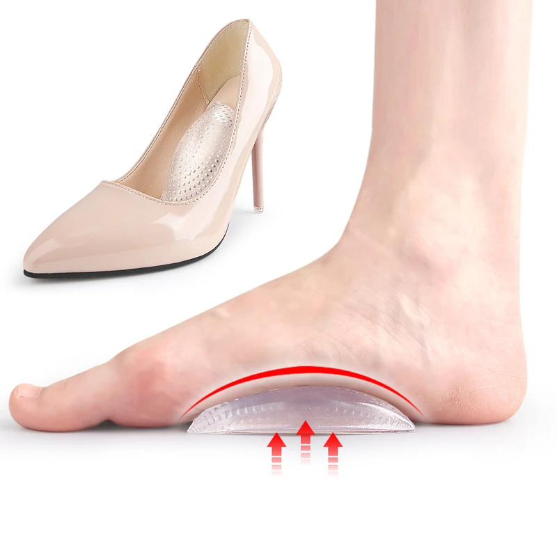 تقويم العظام قوس العناية بالقدم الراحة الألم ذاتية اللصق منصات القدم سيليكون النعال العظام للأحذية أقدام مسطحة قوس دعم أدوات #2
