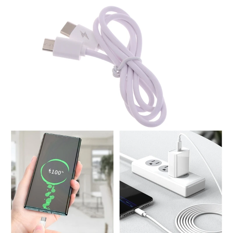 Type-C to Micro USB Cable Fast-Charging Adapter Phone Cord Data Transfer