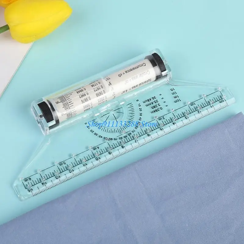 G88D Rolling Parallel Ruler Balancing Scale Multi Purpose Drawing Measuring Tool for Drawing Parallel Lines Circles Angles