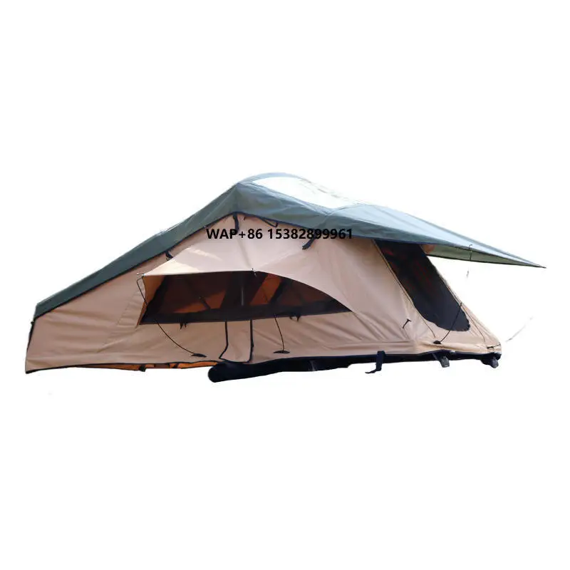 4 Person Soft Shell Roof Top Tent Double Layer Instant Pop Up Automatic Open 3000mm Waterproof Durable Comfortable