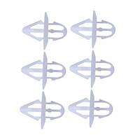 10Pcs Front Flare Fender Clip Retainer Fit For Nissan Patrol Y61 GU GU4 Series 4 1997-2012 White Nylon 63848-VD210
