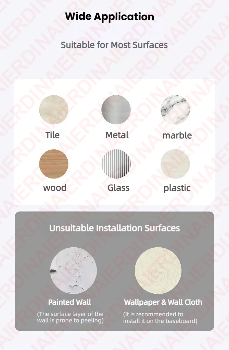 NAIERDI Silikon-Türstopper ohne Bohren, starker magnetischer Türstopper, Puffer, Anti-Kollisions-Silent-Türhalter für Zuhause, Schlafzimmer – Detail 9