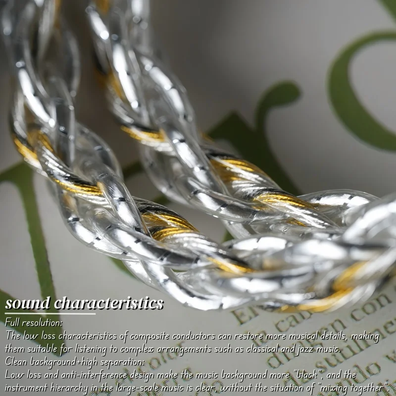 ZiSin-308 6-rdzeniowy kabel do aktualizacji słuchawek HIFI z 3,5/2,5/4,4 mm MMCX/QDC/TFZ 0,78 2Pin dla HEXA KATO Monarch IE900 TFZ