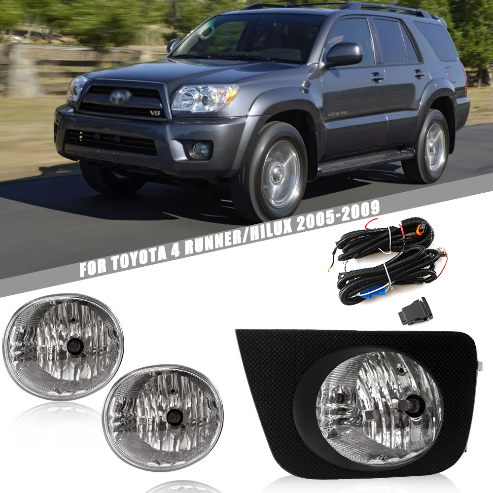 

For Toyota 4 RUNNER 4Runner HILUX SURF 2005 2006 2007-2009 Front Fog Lights Car Styling Spot Light Fog Lamps With Switch -1 Pair