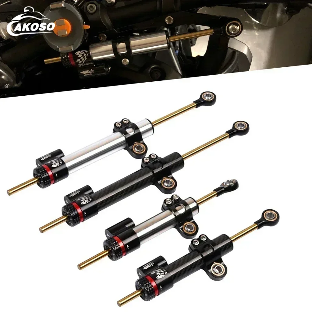 

Universal Motorcycle Steering Damper Stabilizer Adjustable 255mm 342mm Carbon Fiber for Yamaha MT07 MT09 YZF R6 CRF Dirt Bike