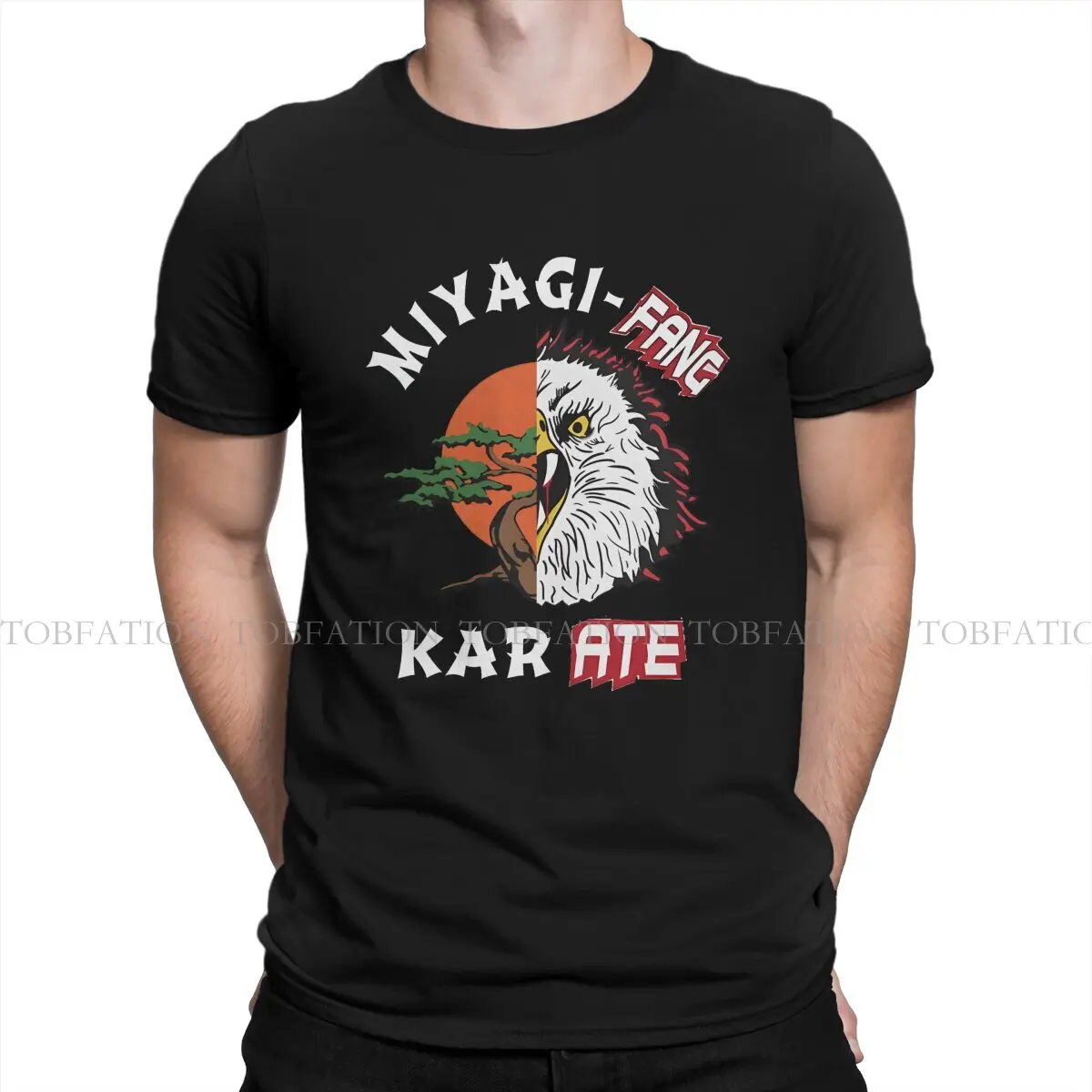 Cobra Kai Miyagi Fang Tshirt Homme Men Tees 4XL 5XL 6XL 100% Cotton T Shirt