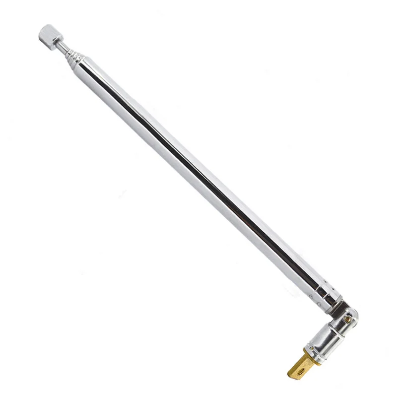 1Pc AM FM Radio Universal Antenna 7 Sections Telescopic Stainless Steel Aerial Antenna Rod Antenna Radio Tools