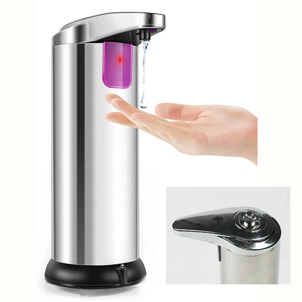 Touchless Smart Induction Soap Dispenser Stainless Steel Waterproof Design Automatic Soap Dispenser Sensor Technology