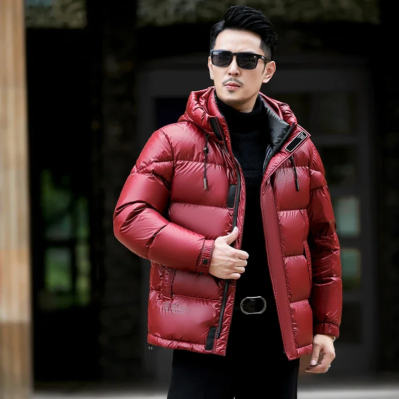 

Short Down Jacket Hooded Designer Clothes Men Luxury Duck Male Padding Lightweight Padded Jackets Warm Man Winter Coat