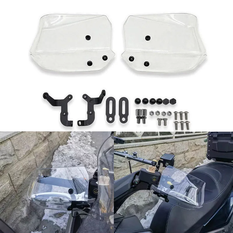 For Kymco Super Dink 125 G-Dink 300I Xtown 250 300 Grand Dink 350 Motorcycle Handguard Windshield Hand Guards Shield Accessories