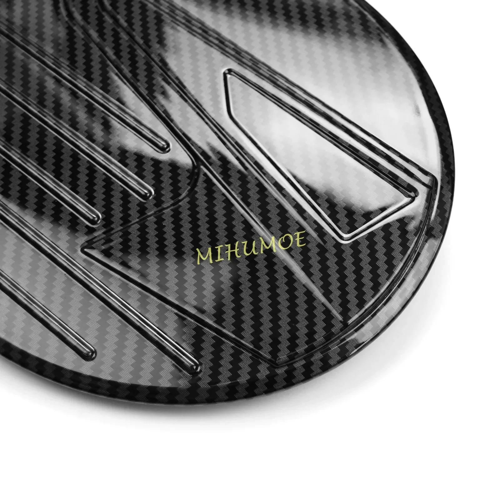 For Mazda CX30 CX-30 DM 2020-2024 Carbon Fiber ABS Car Exterior Gas Oil Fuel Tank Cap Decoration Cover Trim Mouldings