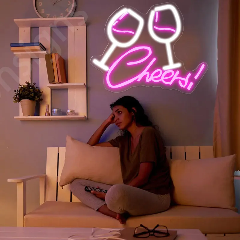 

Неоновая вывеска «Пиво!» для баров, встреч друзей, выставочных стендов и других торговых точек, настенные вывески, неоновые светильники