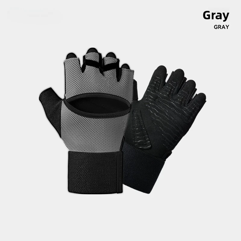 قفازات حماية المعصم الرياضية للياقة البدنية للرجال والنساء لليوجا غير قابلة للانزلاق ومقاومة للاهتراء ومضادة للشرنقة وتدريبات معدات البار الأفقي #5