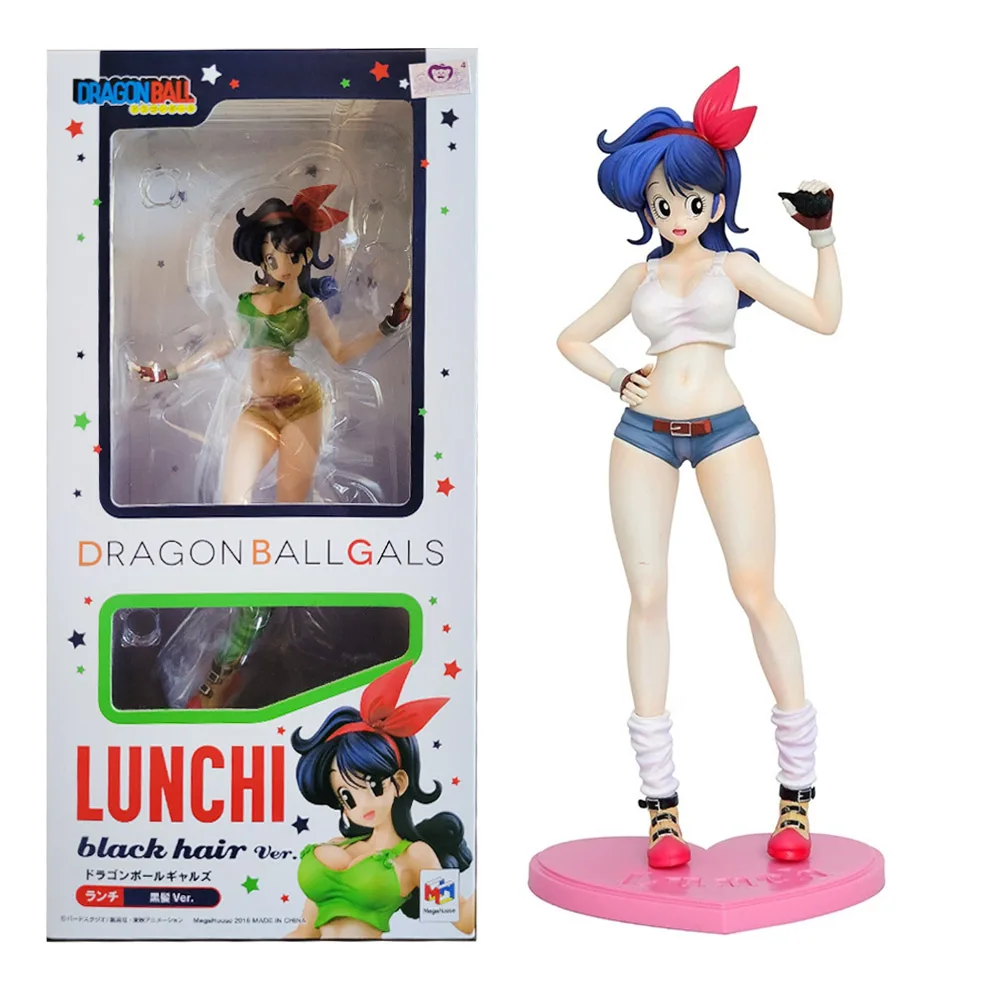 ドラゴンボールランチアニメフィギュア,ギャルブロンドヘアver,スタンドアップモデル,PVCおもちゃギフトコレクション,30cmアクションフィギュア