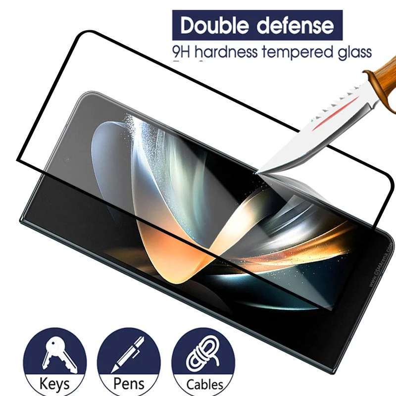 2in1 Tempered Glass Case For Samsung Galaxy Fold 4 5G Screen Protector For Samsung zfold 4 zfold4 7.6inch Camera Protective Film