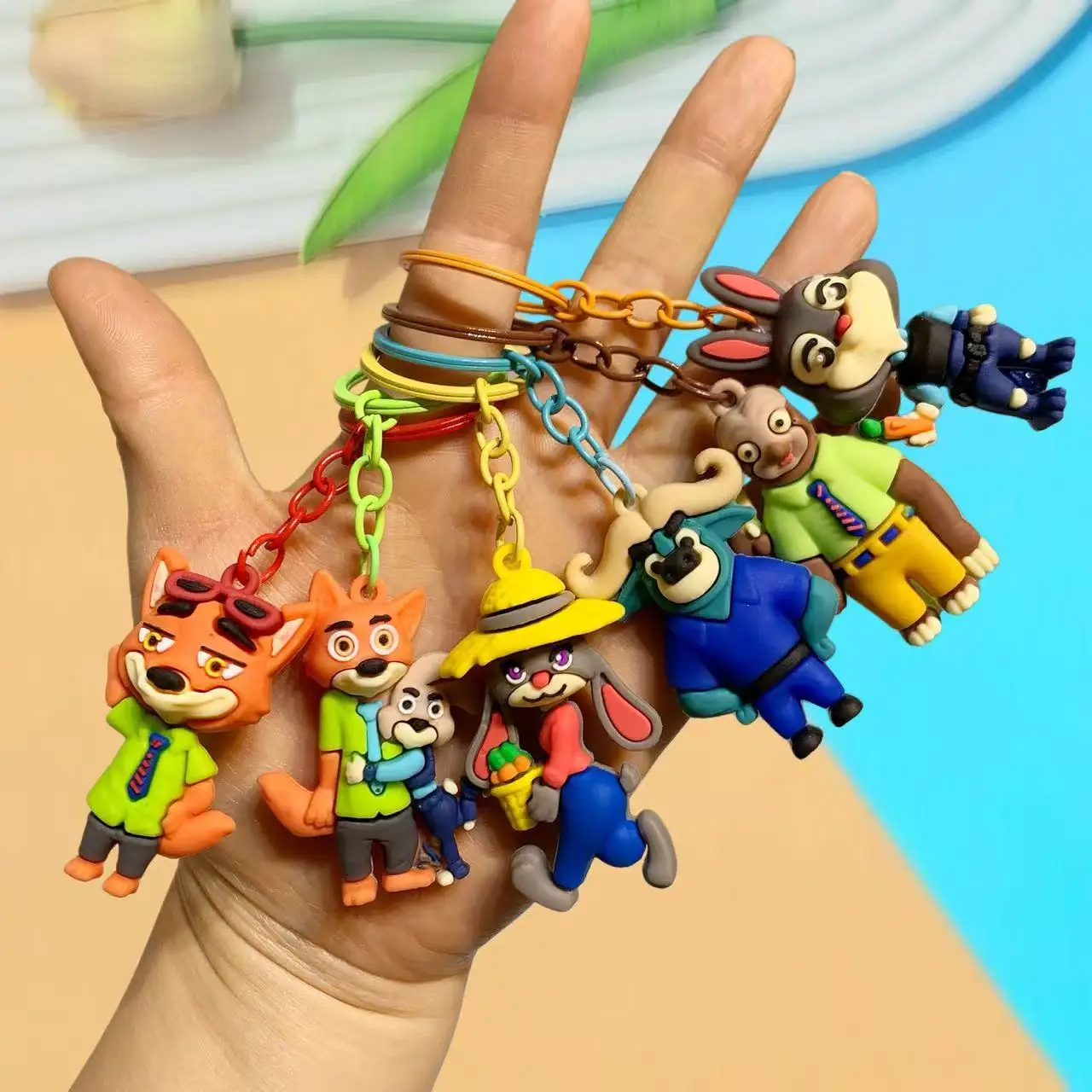 

Сумасшедшая Зоотопия слепая коробка брелок мультфильм Джудит Ник кукла ключ кулон пара сумка кулон подарок