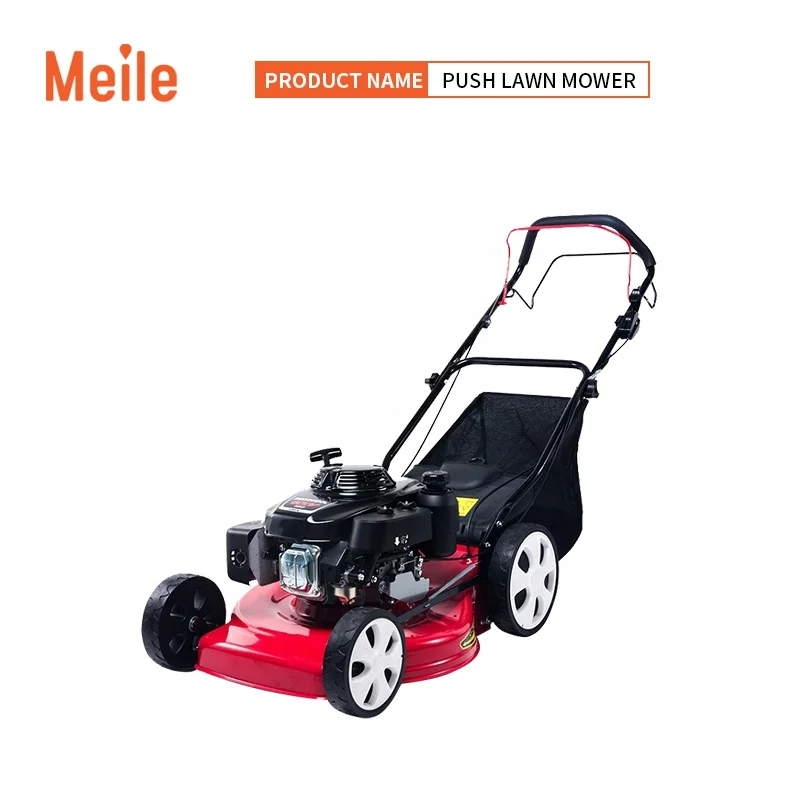 Mowing grass quickly 2 wheel manual classic push gasoline reel lawn mowers