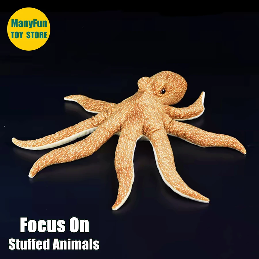 Realistic Octopus Plush Toy - Lifelike Squid Stuffed Animal, Soft Ocean Creature Doll, Sea Monster Simulation Plushie Gift