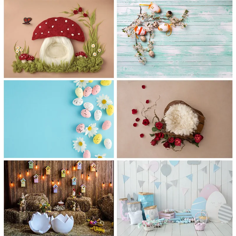 

SHUOZHIKE Easter Eggs Photography Backdrops Children Baby Birthday Portrait Photo Backdrops 22214 FF-01