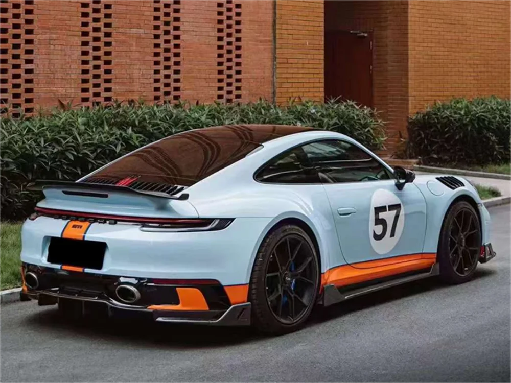 Carbon Fiber X-Style Front Lip Rear Diffuser Side Skirt Body Kit for Cars Enhanced Styling Accessories for Porsche 911 992