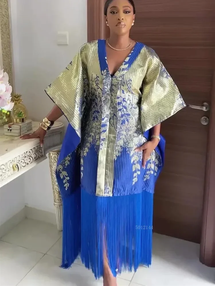 Abito lungo africano Dashiki per donna Abiti Ankara Abito tradizionale lungo musulmano caftano Abaya Abito elegante 2025
