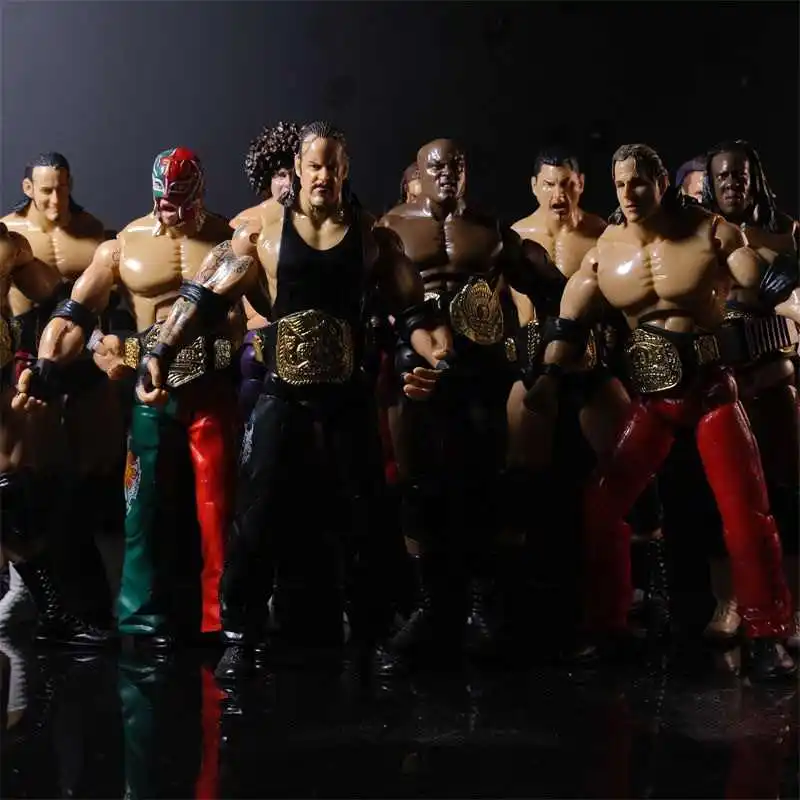 Ensemble de figurines d'action WWE de lutte-John Cena le Undertaker Rey Mysterio, modèles de statues en PVC, jouets à collectionner pour garçons
