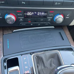 Car wireless charger charging pad For Audi A6 S6 RS6 A7 S7 RS7 C7 2012-2018 fast charge mobile holder phone mount accessories