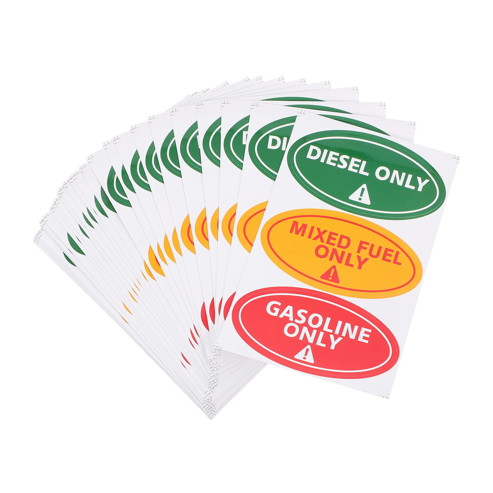 

30Pcs Only Mixed Fuel Car Stickers Warning Decals Fuel Cap Labels Durable Clear Graphics Leak Prevention