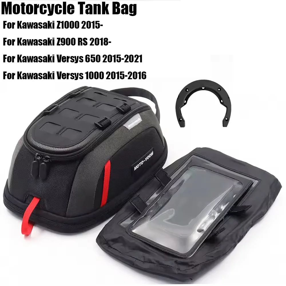 Tank Bag for For Kawasaki Z1000 Z900 RS Versys 650 Versys 1000 Quick Release Fuel Tank Kits Accessories Fuel Tank Bag Waterproof
