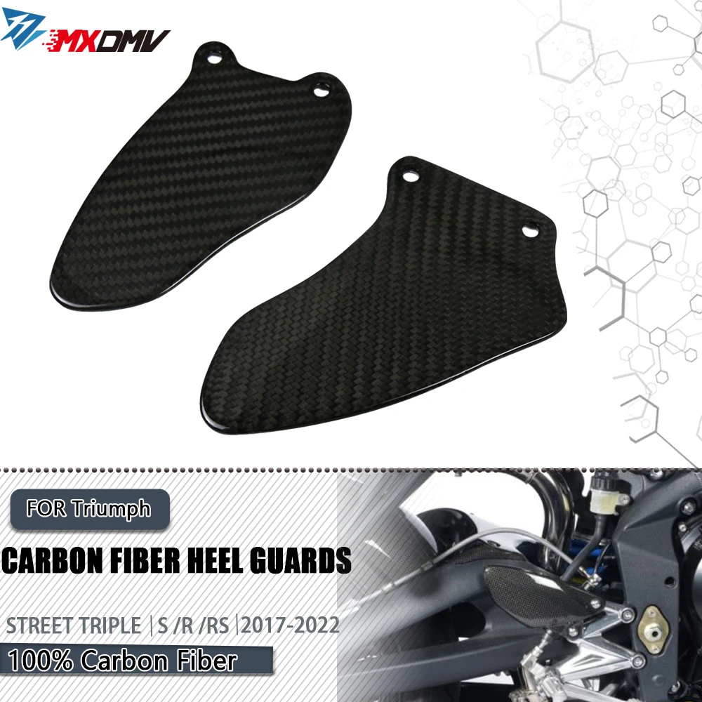 

100% 3K Carbon Fiber Frame Covers Panels Protector Guards For Triumph Street Triple 765 R 765 RS 2016 -2022