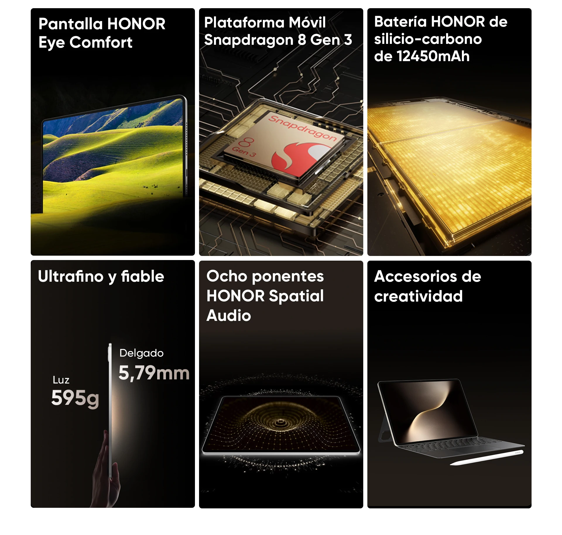 HONOR Magic Pad 3 Tablet Global Version 13.3'' 3K LCD 165Hz Display Pad Snapdragon 8 Gen 3 12450mAh Battery Android 15