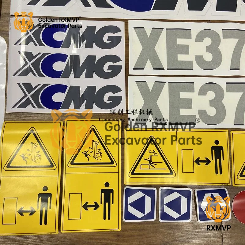 For XCMG XE60/75/150/200/370C/D 215/260CA full vehicle stickers logos counterweight stickers excavator