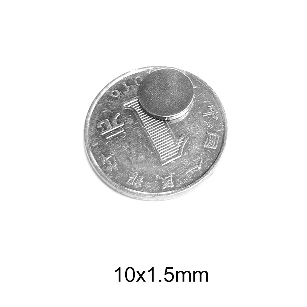 10x1.5 مللي متر مغناطيس رقيق قوي 10 مللي متر X 1.5 مللي متر للثلاجات المنزلية والمكاتب لتقوم بها بنفسك 10x1.5 مللي متر مغناطيس دائري مغناطيسي قوي 10*1.5 ملم #3