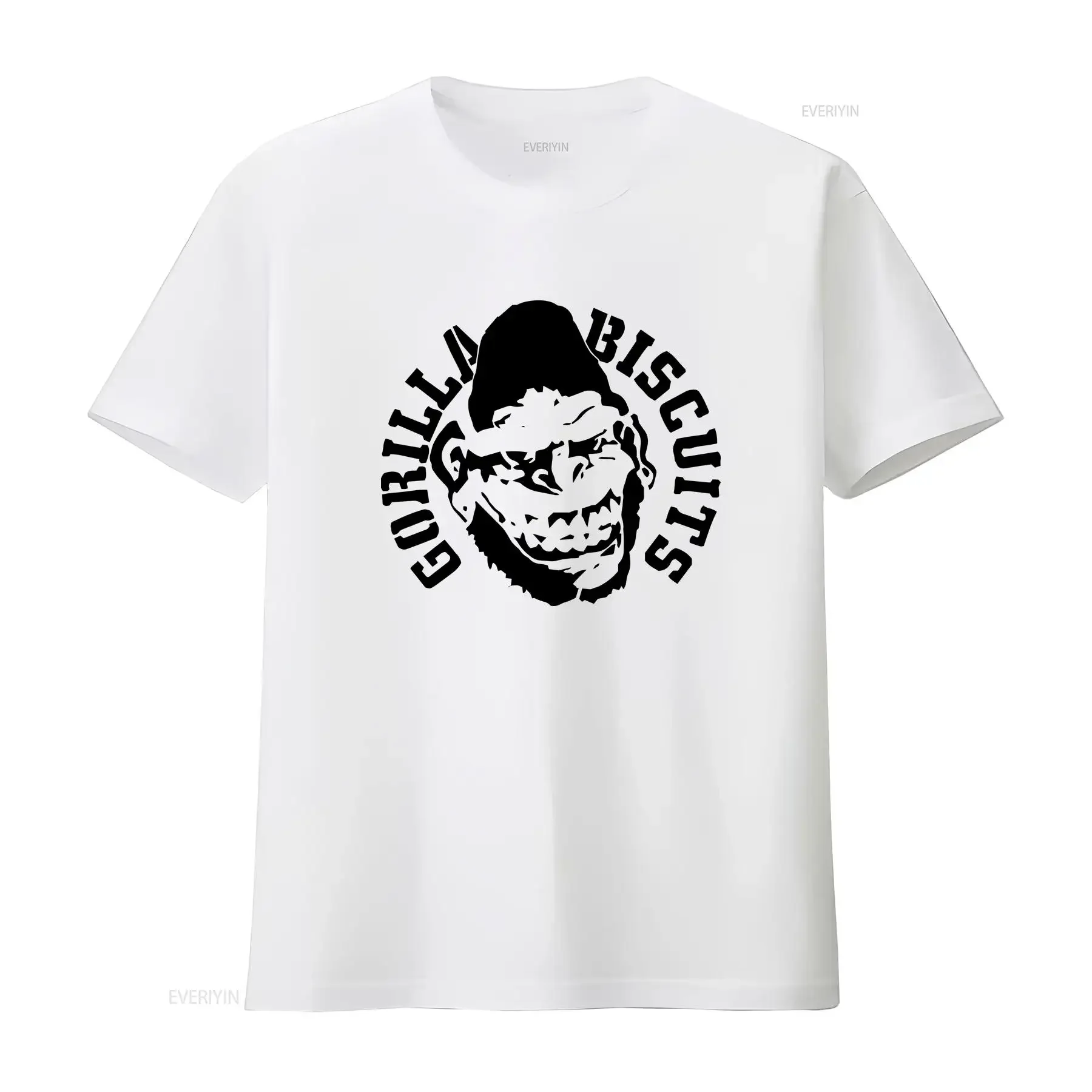 

Серая футболка Gorilla Biscuits For Fan всех размеров VC1180 с длинными рукавами, винтажный потертый слегка стильный топ для повседневной носки унисекс