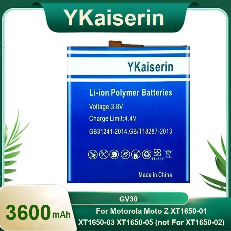 Mobile Phone Battery 3600Mah GV30 Premium Replacement For Motorola Moto Z XT1650-01 XT1650-03 XT1650-05 Not XT1650-02