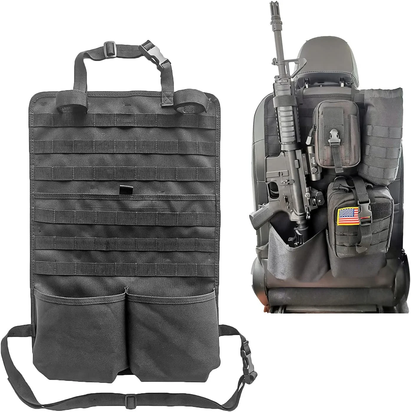 Tactical Seat Back Organizer Automotive Molle Panel for Duck Deer Hunting Accessories Gears Storage Universal Fits Jeep F150