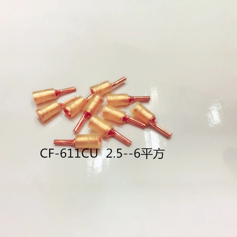 Conectores de pala de terminal de engarzado de conector de cable macho hembra con aislamiento de cobre -196 ° Prensado en frío en forma de U O con funda de silicona