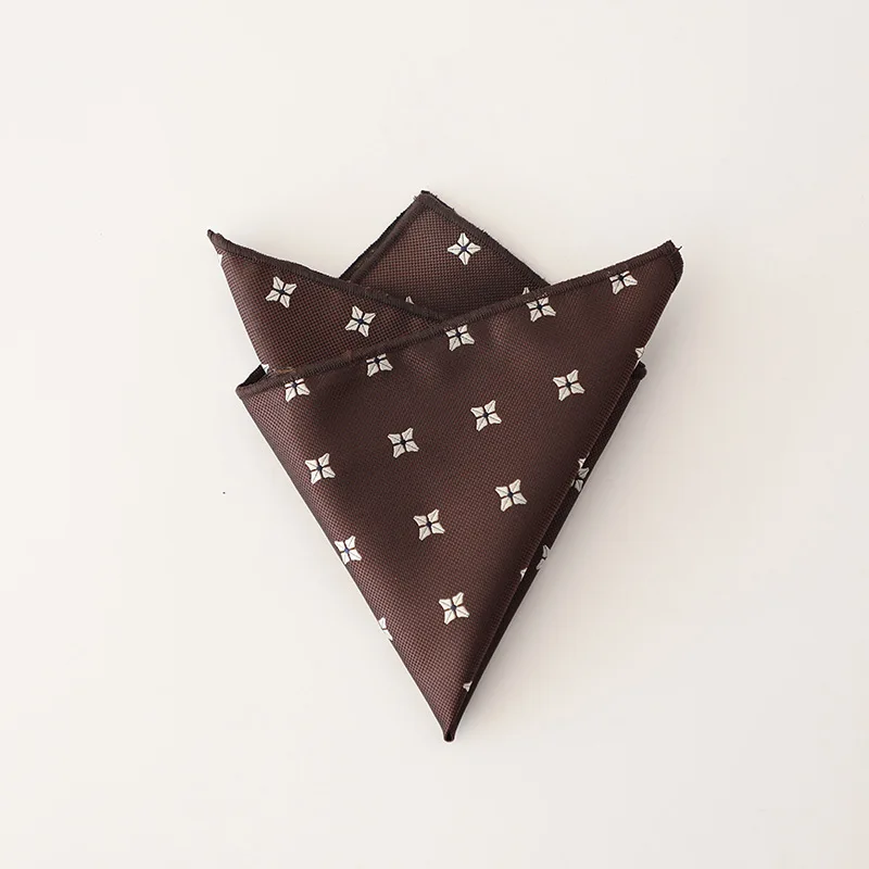 Retro Coffee Beige Orange Pocket Square for Men, Stylish Accessory