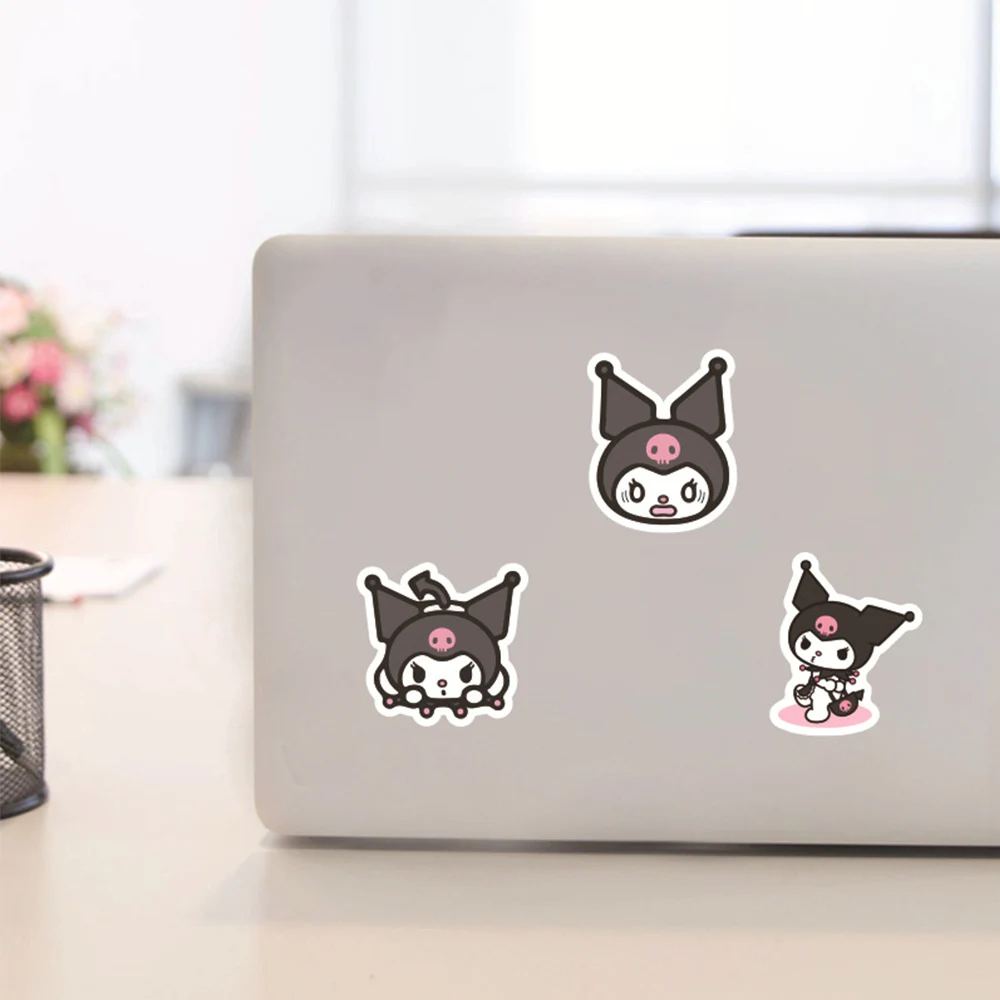 10/20/40/80pcs Kawaii Kuromi Anime Stickers Aesthetic Graffiti Guitar Laptop Stationery Cute Cartoon Decoration Decal Sticker